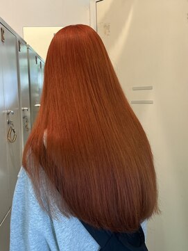 クレア 茅ヶ崎(CREA) オレンジカラー/暖色カラー/ダブルカラー/艶ハイトーン/髪質改善