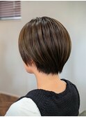 ハンサムショート カーキグレージュ