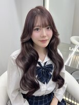 ラルム 新宿(LARME SHINJUKU)&nbsp;☆透明感ピンクグレージュ×韓国巻き☆トレンドヘア/艶カラー