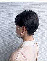 アパートメントヘアー&nbsp;佐賀/黒髪/ショート/レイヤー/髪質改善/丸みショート