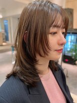 フリップビーアヴェダ(FLIP B AVEDA)&nbsp;本八幡×ミディレイヤー×ベージュ×肌映えカラー