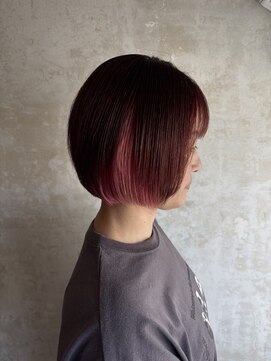 メロウ(mellow) ミニボブ×インナーカラー