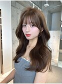 レイヤーカット小顔に見せるヘア/韓国ヘア/髪質改善/福岡/博多