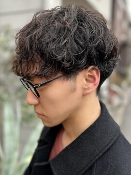 髪質改善20代30代 大人似合わせメンズシャドウパーマ 京都烏丸