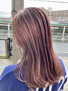 ラックセカンドスペース(LUCK 2nd SPACE) ハイライト/ピンクベージュ/八千代台/ブリーチ/ケアブリーチ