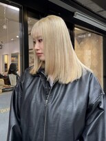 エヌ トーキョー(enu TOKYO) ホワイトベージュ ミディアム ブリーチ