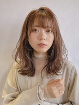 シェル 津山の手店(shel)&nbsp;ミディアムレイヤー/ニュアンスカラー/グレージュ/冬カラー