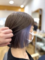 エアーベリー(AIR BERRY) ブラウン×ラベンダーブルーインナーカラー