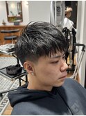 MEN’S/サーフカール/刈り上げセンターパート/表参道駅/青山 