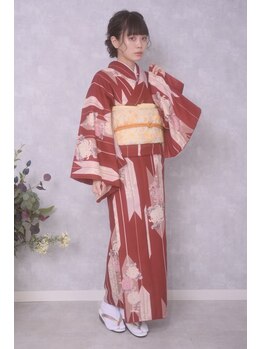 ヘアセット アリエス 池袋駅東口店(Aries)の写真/着付け【袴￥7,300/訪問着,留袖￥7,800/振袖￥8,800】お荷物郵送可能