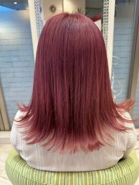 ビス リアン 川口店(Vis lien) ピンクグレープフルーツ透明感抜群こなれ大人可愛いピンクへア