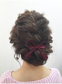 愛されアップ ヘアセット