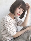 アッシュブラウン 似合わせボブ