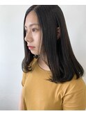 セミロング／アッシュグレー