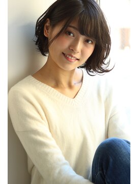 ブリーチ ラボ エーアイ 原宿店(BLEACH LABO Ai) 20代30代40代50代 色っぽふんわりショートの重軽ウェーブヘア♪