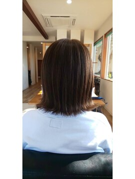 ヘアブロス(hair BROS) 切りっぱなしボブ