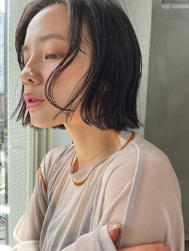 ロア ヘアーコーディネート 四条烏丸店(LoRE hair coordinate) LoRE☆切りっぱなしボブ×地毛風カラー
