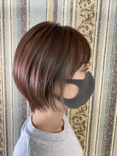 アシンプル(a Simple) アシンメントリーインナーカラー