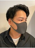 アップバングパーマ