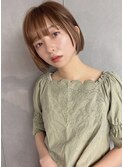 大人可愛いナチュラル×ミニボブ