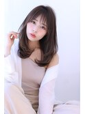ひし形シルエットグレーベージュエギョモリエアリーミディ