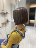 前下がりボブ☆白髪ぼかしハイライト
