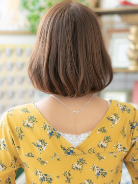 カバーヘア ブリス 上尾西口店(COVER HAIR bliss) ★斜めバング艶感チョコレートくせ毛風大人ボブ20代30代40代★9