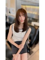 フィル 横浜(fil)&nbsp;韓国女優レイヤー_前髪マチルダボブピンクベージュ