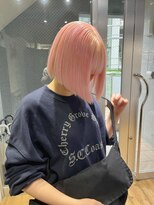 アルカナ 明治神宮前原宿(ARCANA) 斜めバンググレージュカラーデザインカラー　シルキーベージュ　