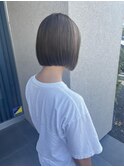 スリークボブちょっとなじませなスタイル。/アッシュブラック