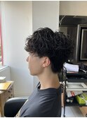 波巻きスパイラルパーマ　波巻きパーマ　スパイラルパーマ