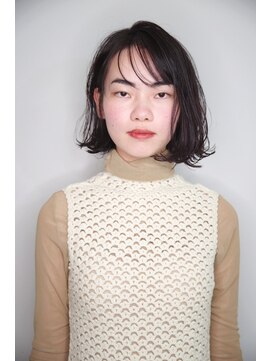 トランク ヘアー デザイン(tranq hair design) ワンカール大人ボブ　ワンレングス