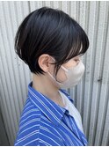 前髪うすめ！シースルーバングのまるみショート