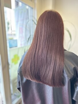 ケイズプラス(K's PLUS) 人生初カラー！ブリーチなしのピンクミルクティーベージュ