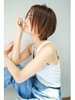 ギークス(GEEKS)&nbsp;【GEEKS渋谷】ナチュラルショートウルフ/20代30代/小顔/夏カラー