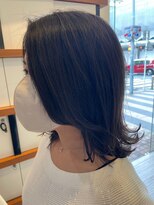 クラップス 横須賀中央店(CLAPS)&nbsp;ダブルカラーミルクティーベージュカラーブルーブラックブリーチ