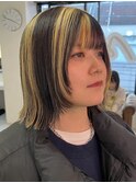 ダブルカラーベージュカラーケアブリーチカラーハイトーンカラー
