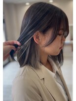 アイル(I'LL)&nbsp;イヤリングカラー/インナーカラー/グレー/ホワイトグレー/グレー