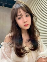 クィーンズガーデンバイケーツーギンザ(QUEEN’S GARDEN by K two GINZA)&nbsp;髪質改善カラー/チョコレートブラウン/ロングレイヤー