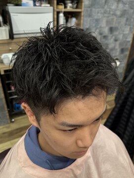 銀座マツナガ 神田店 ビジネスツーブロックショート爽やか黒髪短髪