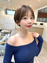 アンバー 池袋(amber)&nbsp;アプリコットオレンジ/ハイライトカラー/奥行きショート[池袋駅]