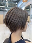 大人ショート×グレージュブラウン☆
