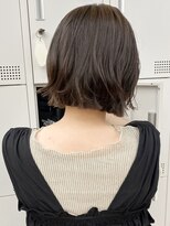 パークレーン アイス イヴェン(park lane ICI yeven)&nbsp;ブリーチなし切りっぱなしボブミディアムレイヤーボブ夏カラー