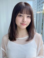 エトラ 渋谷店(etora)&nbsp;小顔 前髪 レイヤーカット ココアベージュ "