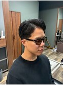 MEN’S HAIR/サーフカール/刈り上げセンターパート/柏
