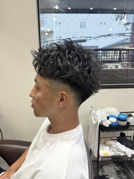 ピンパーマ〔京都美容室/伏見桃山/メンズ〕