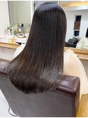 くびレイヤー グレーベージュ 白髪染め 白髪ぼかし 髪質改善