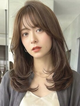 クィーンズガーデンバイケーツーギンザ(QUEEN’S GARDEN by K two GINZA) 髪質改善カラー/ブラウンミルクティー/レイヤーカット