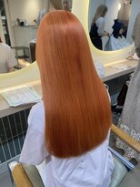 テトラ バイ ネオリーブ 横浜西口店(tetra by neolive)&nbsp;オレンジカラーブリーチ髪質改善トリートメント横浜