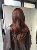 春におすすめ暖色カラー/レイヤーカット